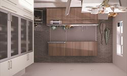 システムキッチンの設置例